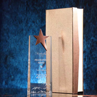 Trophée en cristal K9 poli, forme irrégulière, gravure de logo personnalisée, prix de gros abordable, écologique