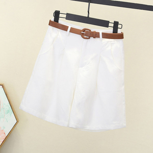 Pantalones Cortos Casuales de Mujer 2026: Novedad de Verano, Sección Delgada, Cinco Bolsillos, Holgados, de Cintura Alta, Estilo Workwear, Pierna Ancha - Product Image 6