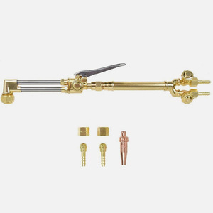 Torche de soudage H01 2 entièrement en cuivre, style américain, avec interrupteur simple pour la découpe et le soudage à l'oxygène - Product Image 4