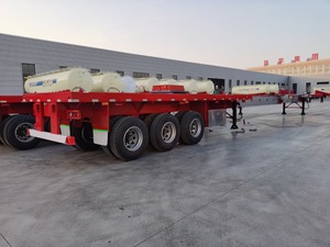 Trung Quốc Nhà Sản Xuất 20FT 40FT 12 Lốp Xe Phẳng Trailer 3 Trục Container Trailer Với Twist Khóa - Product Image 6