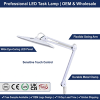 Lampe de travail LED à bras articulé avec pince pour réparation de mainframes informatiques, identification de contrefaçons