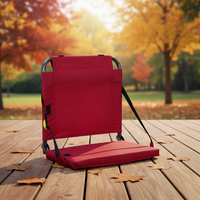 Chaise de camping pliante légère et portable pour extérieur, stade, concert, en tissu Oxford avec structure en fer, anti-salissure, imperméable et confortable pour le parc