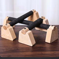 Nouveau style support de dips en bois massif durable avec barre de pompes pour usage au sol à domicile, garantie 1 an, musculation et fitness