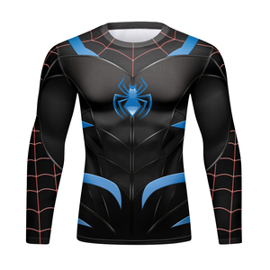 Cody Lundin personalizado impreso Bjj Rash Guard sublimado fabricante Diseña <span class=keywords><strong>tu</strong></span> propio Mma Uv Protect para hombres Camiseta larga colorida - Product Image 4