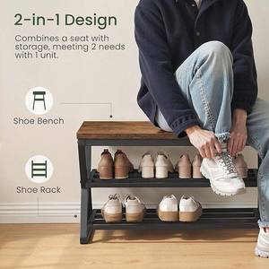 Organizador de Zapatos Moderno y Lujoso con Banco Largo y Almacenamiento para Pasillo, Entrada Estrecha, Tienda Minorista o Rincón de Vestidor - Product Image 6