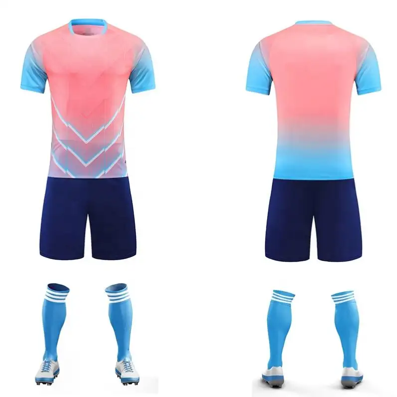 Grosir Jersey sepak bola cepat kering kustom jersey sublimasi baju bola Jersey uniforme de futbol