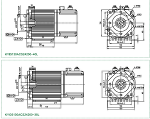 Keya IP67 <span class=keywords><strong>DC24V</strong></span> 3500kw mô-men xoắn cao trạm bơm thủy lực động cơ servo với trình điều khiển và bộ mã hóa - Product Image 6