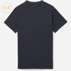 T-shirt Homme 100% Coton Haute Qualité, Col Imprimé, Design Personnalisé, Logo Vierge, Respirant, Grande Taille, Tissu Tricoté, Manches Courtes, Idéal Été - Product Image 1