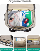 Mochila de Gimnasio y Viaje Convertible 4 en 1 Personalizada con Compartimento para Laptop y Zapatos, Bolsa Deportiva de Fin de Semana, Mochila para Laptop