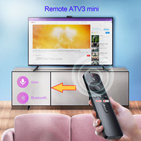 Control Remoto BLE con Voz Air Mouse BOXPUT Remoter ATV3 Mini para Iatv Q5 TV Box ABS Panorama Tv CN;GUA