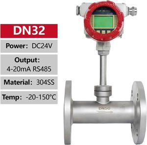 Medidor De Fluxo De Massa Térmica para A Medição De Microflow O Nitrogênio 4-20Ma/RS485 Do Oxigênio Do Gás Natural Do Ar Comprimido Saída Dn32 1 - Product Image 2