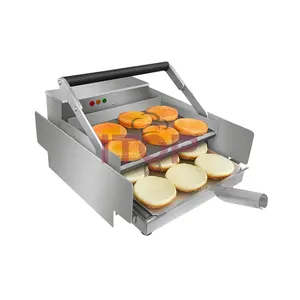 electric hot dog burger hamburger bun sandwich bread chain conveyor grill oven toaster machine