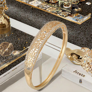 Pulseras de Latón Chapadas en Oro de 18K al por Mayor con Circonita para Bodas de Hombres y Mujeres, Regalos de Estilo Hip Hop, Joyería con Diseño de Constelación - Product Image 3