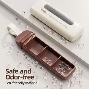 Xách Tay Mini Nhựa Cấp Thuốc Tổ Chức Đầu Giữa Cuối <span class=keywords><strong>3</strong></span>-Phút Push-Kéo Ba Bữa Ăn Ngày Thuốc Lưu Trữ Hộp Cho Lưu Trữ - Product Image 6