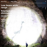 Lampe torche tactique étanche IP65 avec zoom télescopique, rechargeable par USB, 1000+ lumens, portée du faisceau 1000-2000 m, matériau ABS LED