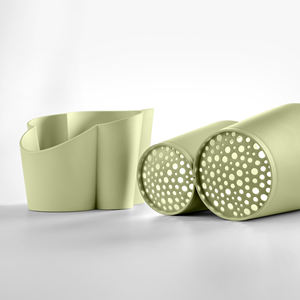 Green Polypropylene Cutlery Drainer 14x12x11.5cm for Storing and Organizing <b>Fruit</b> & <b>Vegetable</b> <b>Tools</b> Made in Italy - Product Image 5