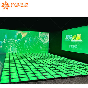 Nouveau jeu actif Super Grid Lumineux, sol interactif intérieur, lumière LED, piste de danse, lumière 3D, jeu de <span class=keywords><strong>saut</strong></span>, vente directe d'usine - Product Image 1