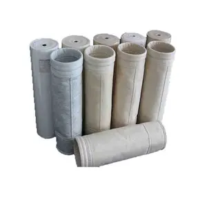 Polyester/Acrylic/Aramid/Fiber Glass/PPS/ptfe/Anti-static membrane woven fiber glass fabric cement dust Collector filter bag