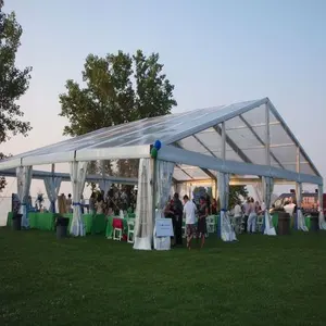 Aangepaste 1000 Of 500 Mensen Capaciteit Grote Zware 10X20 Witte Heldere Evenement Party Tent Buiten Luifel Tenten Voor Bruiloft Evenementen