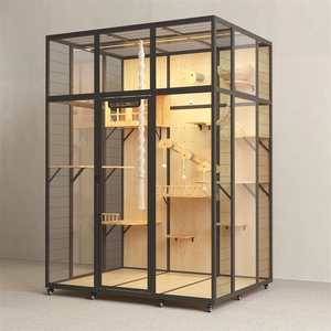 Villa de Lujo <span class=keywords><strong>para</strong></span> Gatos de Madera Maciza, Jaula Grande Preensamblada, Habitación Ventilada <span class=keywords><strong>para</strong></span> Gatos de Interior, Muebles Transpirables <span class=keywords><strong>para</strong></span> Mascotas, Venta al por Mayor Garantizada - Product Image 2