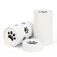 Fabricant d'urnes commémoratives souvenir chat chien empreinte de patte funéraire crémation urnes pour animaux Bio cendres Tube de dispersion pour l'enterrement de l'eau