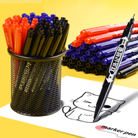 Stylos marqueurs GENVANA en gros, séchage rapide, imperméables, double pointe, à base d'huile, permanents, pour le marquage, le traçage et le dessin