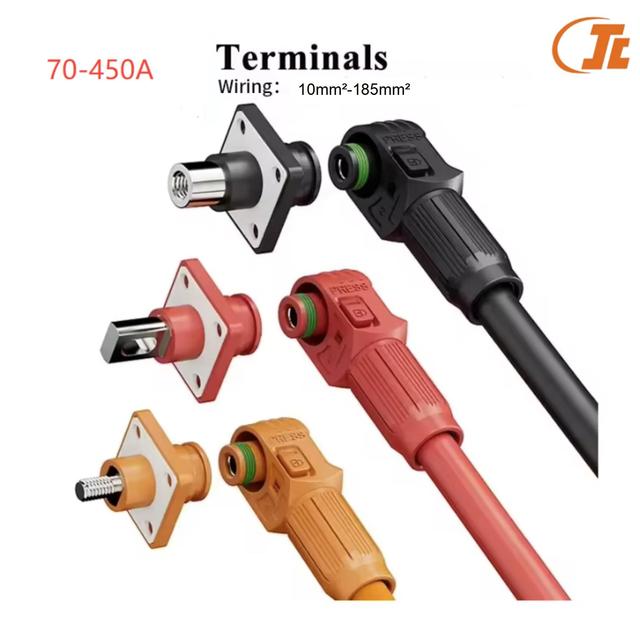 High Voltage Connector IP67 Connector 120A Single Core Energy Storage Connector for LifePO4 Battery Energy Storage Containers