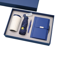 Set de Regalo Moderno con Vaso Térmico de Acero Inoxidable y Cuaderno de Cuero PU para Marca Corporativa