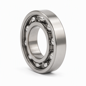ลูกปืนสแตนเลส S6002 440C ขนาด 15x32x9 มม. แบบเปิด ทนการกัดกร่อน ร่องลึก สำหรับอุปกรณ์แปรรูปอาหารเปียก - Product Image 1