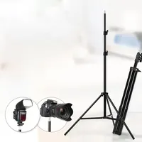Trépied pour éclairage 2M avec tête à vis 1/4 pour studio photo, boîte à lumière, flash vidéo, parapluies réflecteurs