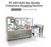 Machine d'emballage en cellophane pour produits cosmétiques et articles de toilette, emballage multi-boîtes PF680
