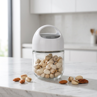 Nouveau design récipients en verre hermétiques pour la cuisine bocal de stockage des aliments ensemble de boîtes avec poignée de transport facile