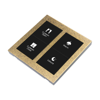 Interruptor de Luz de Pared Eléctrico de Panel Metálico de 4 Botones con Contacto Seco GTD 17X para Proyectos Hoteleros