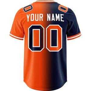 Custom Gradient Football Jersey Personalized Stitched <b>Name</b> Number Moisture Wicking V-Neck Unisex Adult Sports Uniform Size S-7XL - Product Image 2