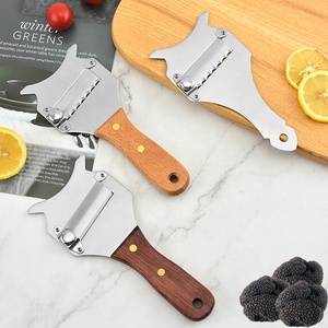 Đa lưỡi rau <span class=keywords><strong>Slicer</strong></span> có thể điều chỉnh thép không gỉ pho mát sô cô la Truffle <span class=keywords><strong>Slicer</strong></span> với gỗ xử lý - Product Image 1