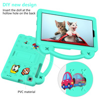 Étui pour tablette pour enfants en mousse EVA pour Honor 7 X8pro V7 9 X8A X9A X7, poignée pliable, support pliable, antichoc, portable, anti-chute