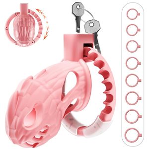 Candado de Plástico Pterosaurio con Ojo de Caballo para Hombre, Jaula para Pene, Abstinencia, SM, Alternativa Sexual para Adultos - Product Image 2
