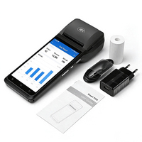 Caisse enregistreuse biométrique Android 13 POS, terminal 5,5 pouces, 6400mAh, Bluetooth, USB, NFC, imprimante thermique, caméra 5MP, mobile