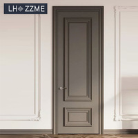 Portes en bois massif modernes pour maisons, portes de chambre légères insonorisées, finition blanche, porte intérieure