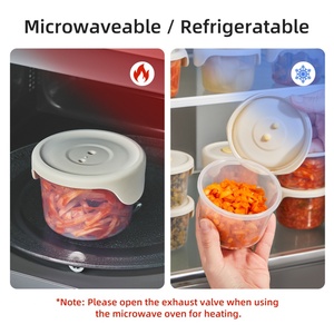 Custom Logo Portable Small Refrigerator Storage Box Food Grade Silicone <b>Pickle</b> <b>Jar</b> for Kimchi <b>Pickled</b> Vegetable Preservation Box - Product Image 5