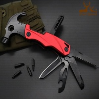 Outil multifonction en acier inoxydable, marteau, pinces, scie, couteaux de survie en plein air, camping, OEM personnalisable en aluminium