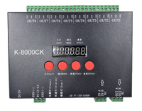 Высокое качество K-8000CK DC5-24V ws2811 Светодиодный 8192 пикселей светодиодный пиксель контроллер SD Карты Контроллера