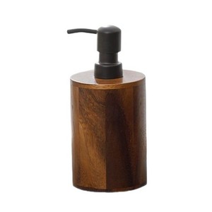 Bouteille distributrice portable en bois rechargeable pour lotion et shampoing – Idéale pour les voyages et l'utilisation dans la salle de bain/cuisine - Product Image 1
