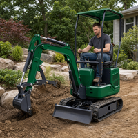 Mini-excavatrice Kubota de 1,2 tonne, micro-excavatrice homologuée EPA, excavatrice compacte sur chenilles, Euro 5, petite pelle pour travaux de jardinage et agricoles
