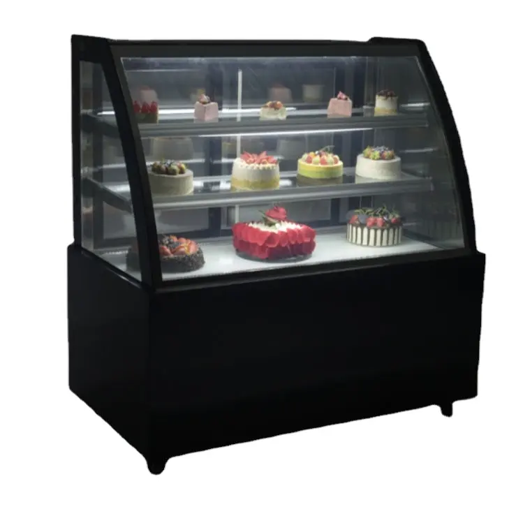 Commercial cakes display cabinet Cake crispe freezers foods cooler dessert Supermarket Refrigeration for cake shops