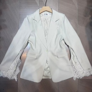 Completo <span class=keywords><strong>Estivo</strong></span> da Donna Nero con Pizzo e Frange, Scollo a V, <span class=keywords><strong>Doppiopetto</strong></span>, Ricamo 3D, Antirughe - Product Image 1