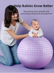 Palla da Yoga Anti-Scoppio Personalizzabile con Logo, Palla per Esercizi di Gravidanza e Allenamento di Integrazione Sensoriale per Donne Incinte e Bambini - Product Image 5