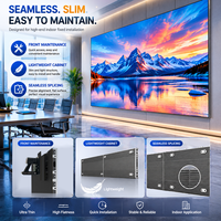 Pantalla LED de Pared Interior P2.5 con Soporte Rodante y Control Inalámbrico, Pantalla LED Programable para Ferias Comerciales y Eventos