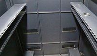 Armoire réseau sur pied 800x1200 avec rack en acier laminé à froid SPCC pour l'hébergement de serveurs GPU haute densité
