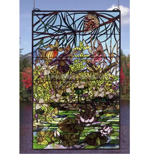 Panel de Vidrio Decorativo Personalizado Estilo Europeo para Catedral, Puerta, Pared, Estructura Sólida, Decoración de Cortina - Product Image 2